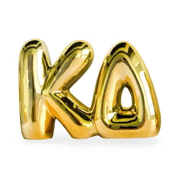 Gold Bubble Shelf Letter-Kappa Delta