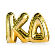 Gold Bubble Shelf Letter-Kappa Delta