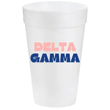 Multi-Color Styrofoam Cups- Delta Gamma