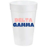 Multi-Color Styrofoam Cups- Delta Gamma