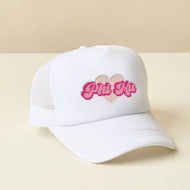 Sorority White Trucker Hat-Phi Mu