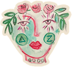 Fancy Sister Decal- Delta Zeta