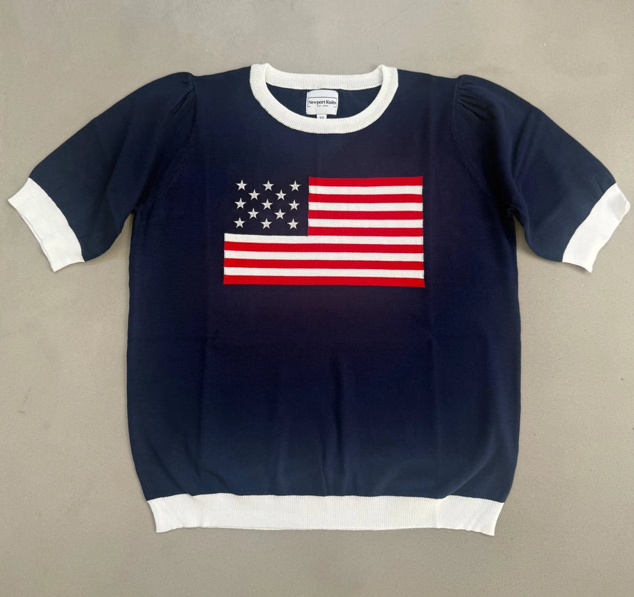 Stars and Stripes Short-Sleeve Knit