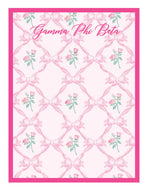 Romantic Floral Notepad-Gamma Phi Beta