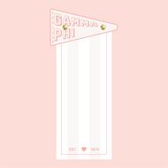 Pennant Flag Notepad- Gamma Phi Beta