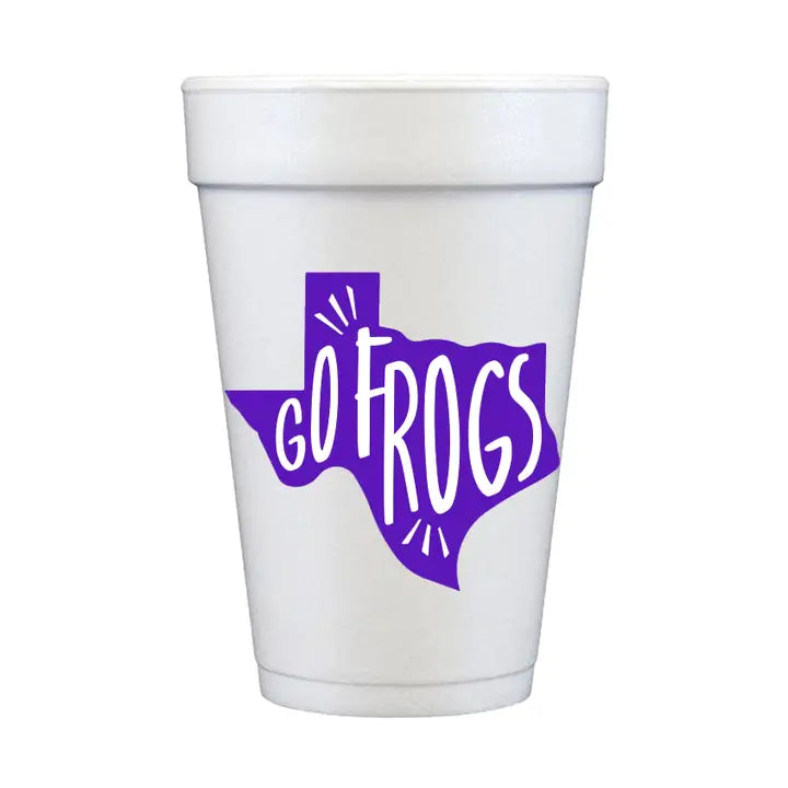 Go Frogs Purple Texas Cups