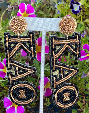 Greek Beaded Earrings- Kappa Alpha Theta