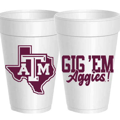 Spirit Cups - Tex A&M Gig ‘em Aggies