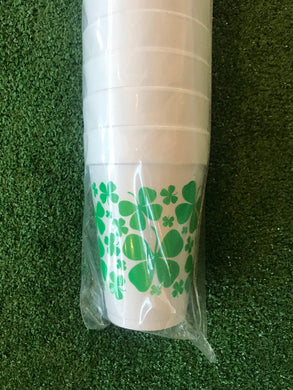 Styrofoam Cups - St. Pat’s Day (shamrocks)