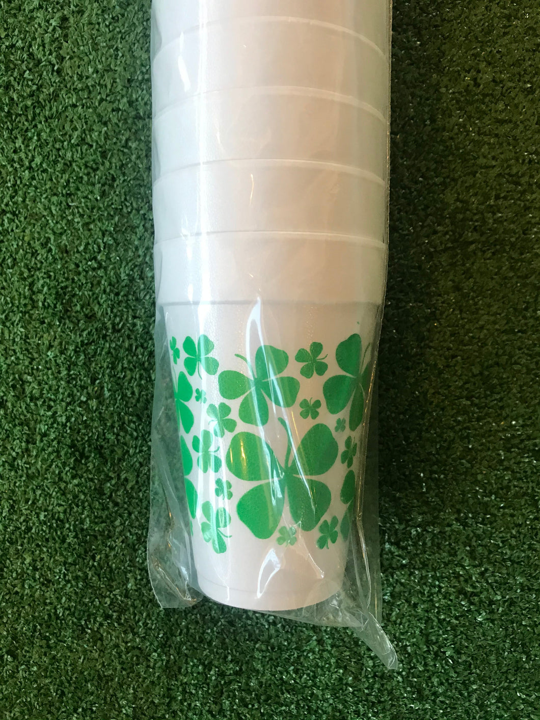 Styrofoam Cups - St. Pat’s Day (shamrocks)