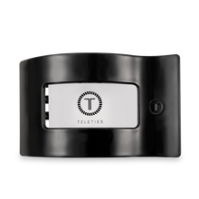 Teleties Flat Rectangle Hair Clip- Jet Black