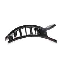 Teleties Flat Rectangle Hair Clip- Jet Black