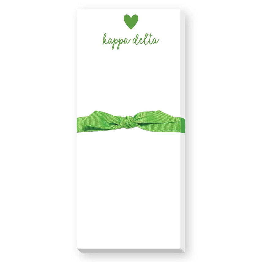 Skinnie Heart Notepad- Kappa Delta