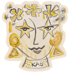 Fancy Sister Decal- Kappa Alpha Theta