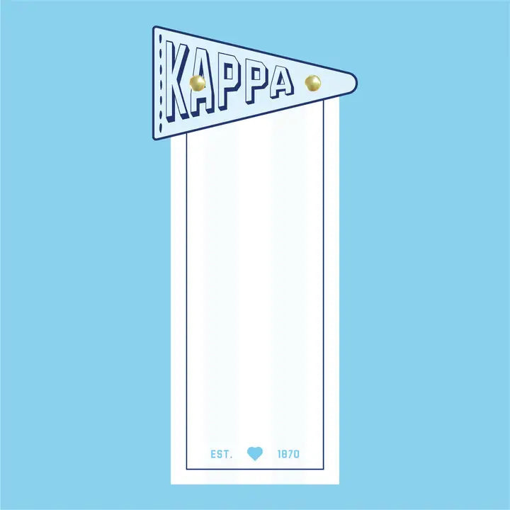 Pennant Flag Notepad-Kappa Kappa Gamma