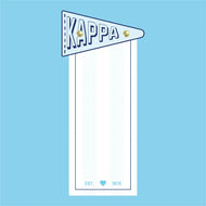 Pennant Flag Notepad- Kappa Kappa Gamma