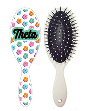 Floral Hairbrush- Kappa Alpha Theta