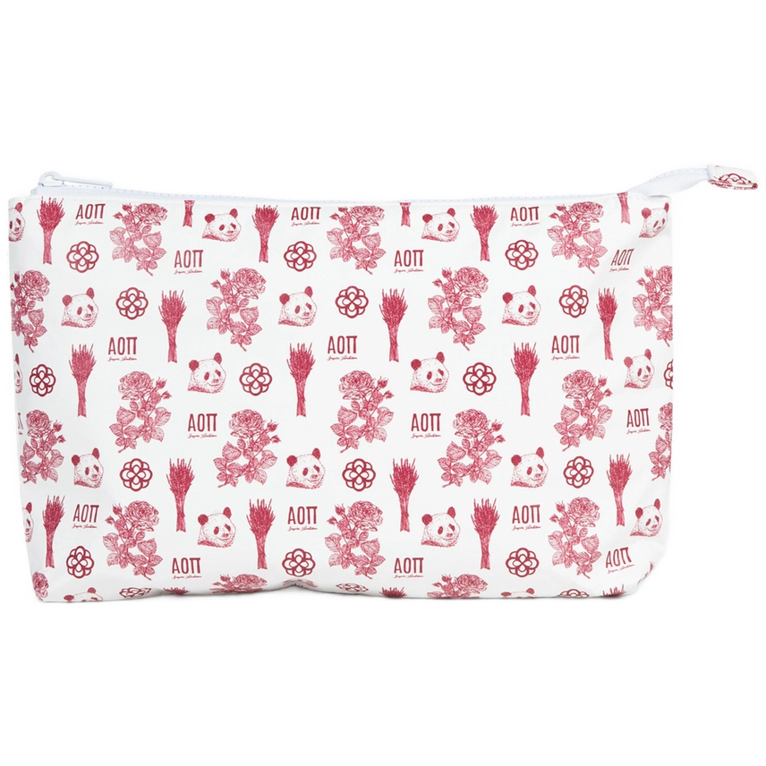 Medium Toile Tyvek Bag- Alpha Omicron Pi