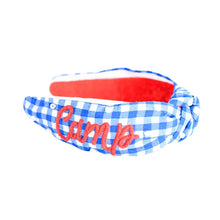Gingham Beaded Headband- Ozark