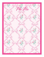 Romantic Floral Notepad-Phi Mu