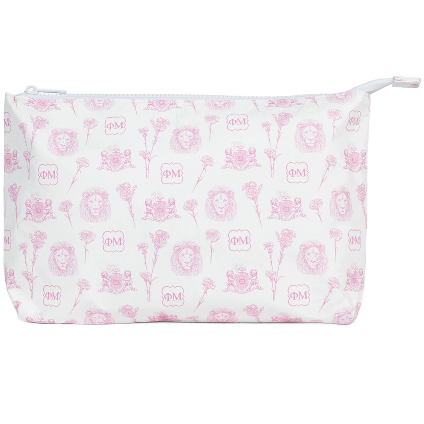 Medium Toile Tyvek Bag- Phi Mu