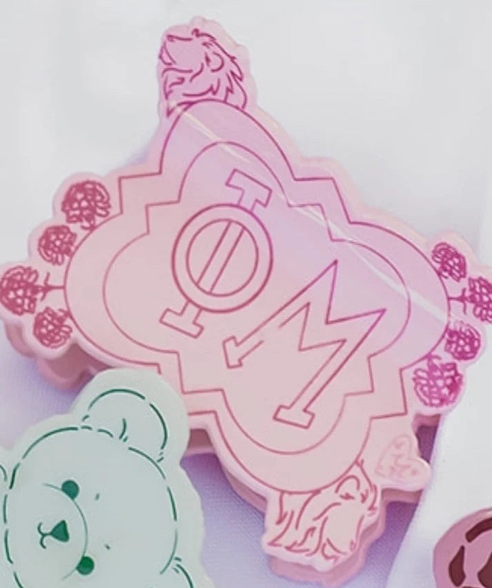 Mascot Hair Clip- Phi Mu