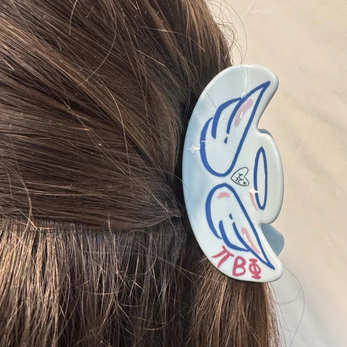 Mascot Hair Clip- Pi Beta Phi
