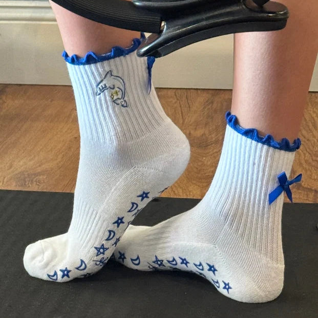 Pilates Grippy Socks- Delta Delta Delta