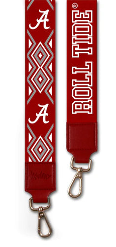 Two Inch Wide Printed Purse Strap-University of Alabama