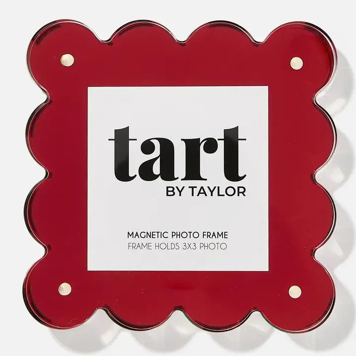 Mini Acrylic Picture Frame- Red Chrome