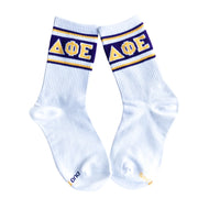 Retro Stripe Socks- Delta Phi Epsilon