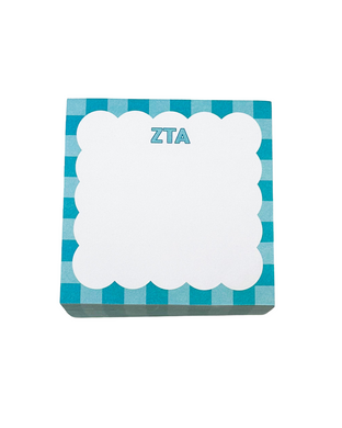 Scalloped Note Cube- Zeta Tau Alpha