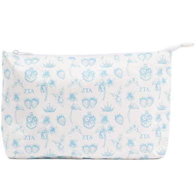 Medium Toile Tyvek Bag- Zeta Tau Alpha