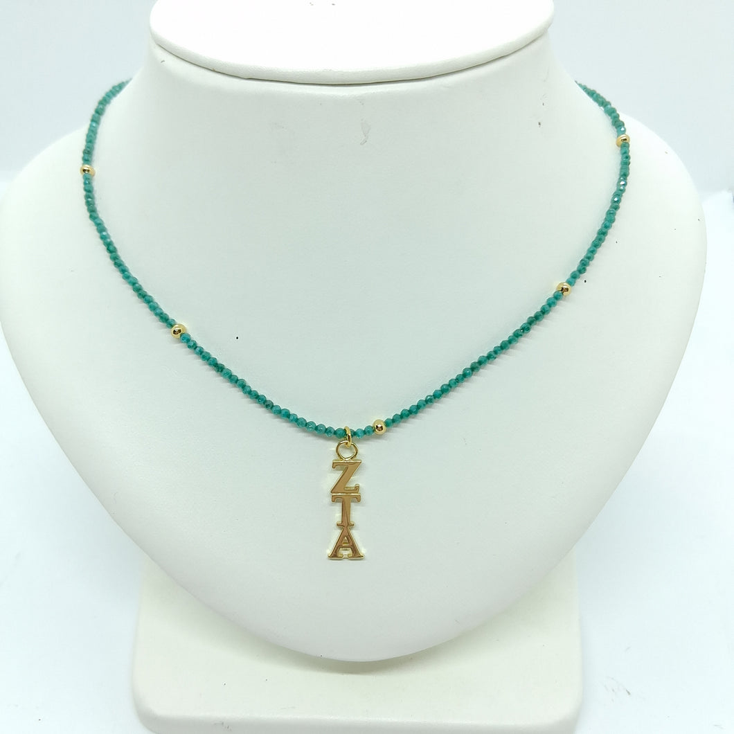 'Gemstone' Necklace- Zeta Tau Alpha