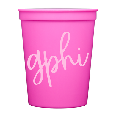 Colored Cups- Gamma Phi Beta