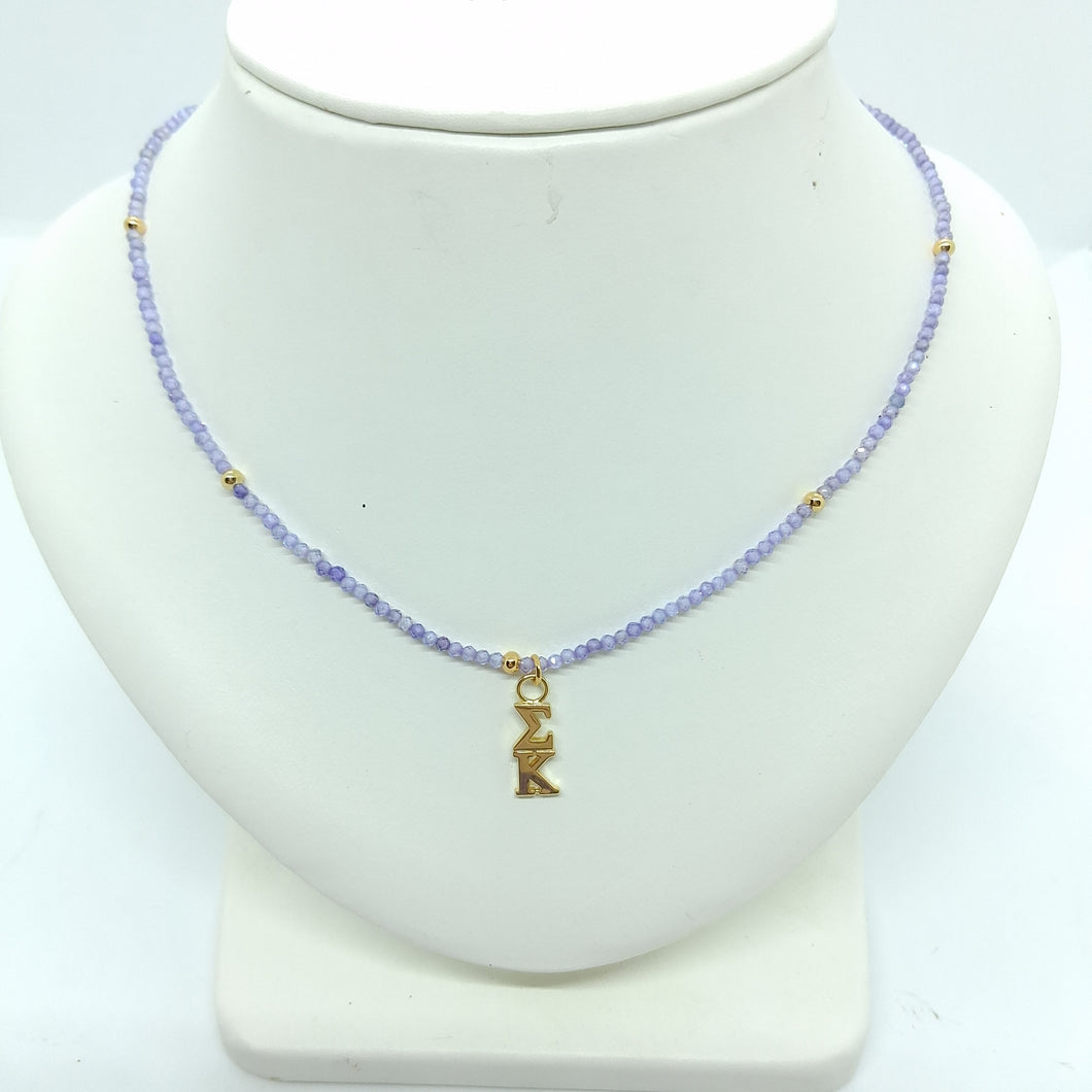 'Gemstone' Necklace- Sigma Kappa