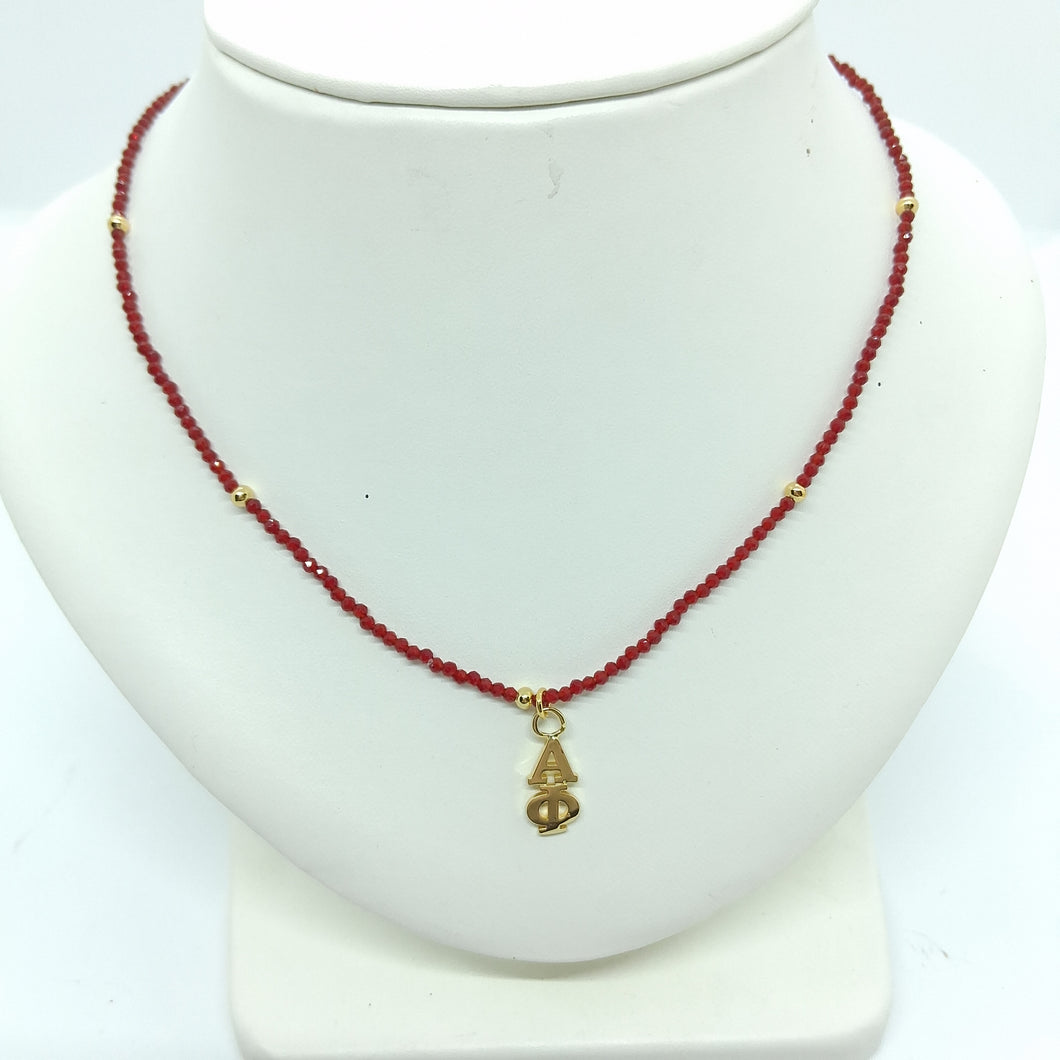 'Gemstone' Necklace- Alpha Phi