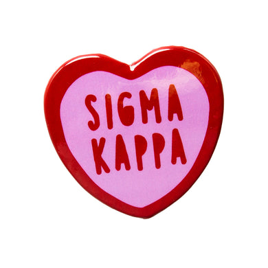 Sweetheart Button- Sigma Kappa