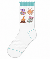 MIss Mags Camp Embroidered Socks *PREORDER*