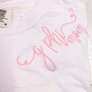 Script Monogram Tshirt- Gamma Phi Beta Mom