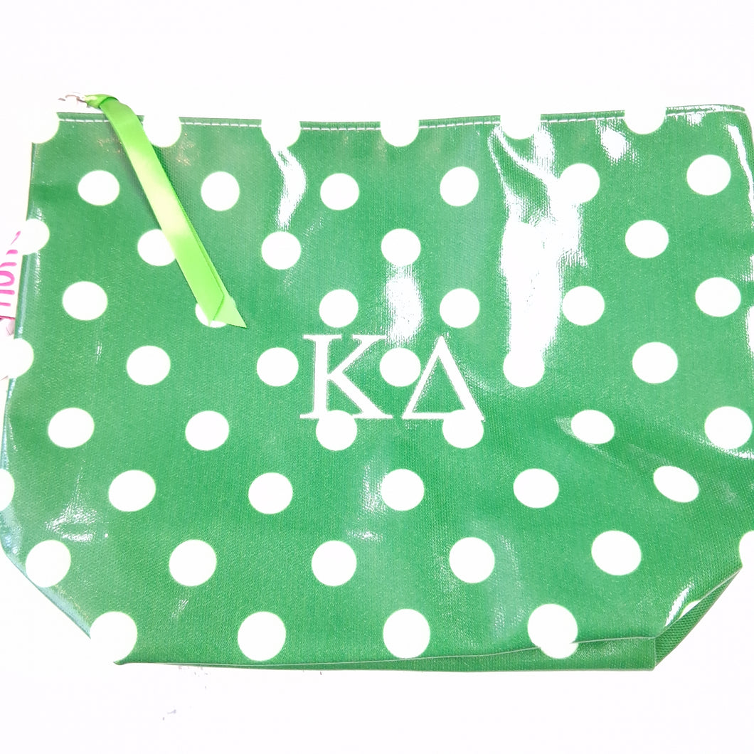 Coated Cosmetic Bag- Kappa Delta