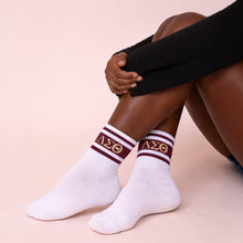 Retro Stripe Socks- Delta Sigma Theta