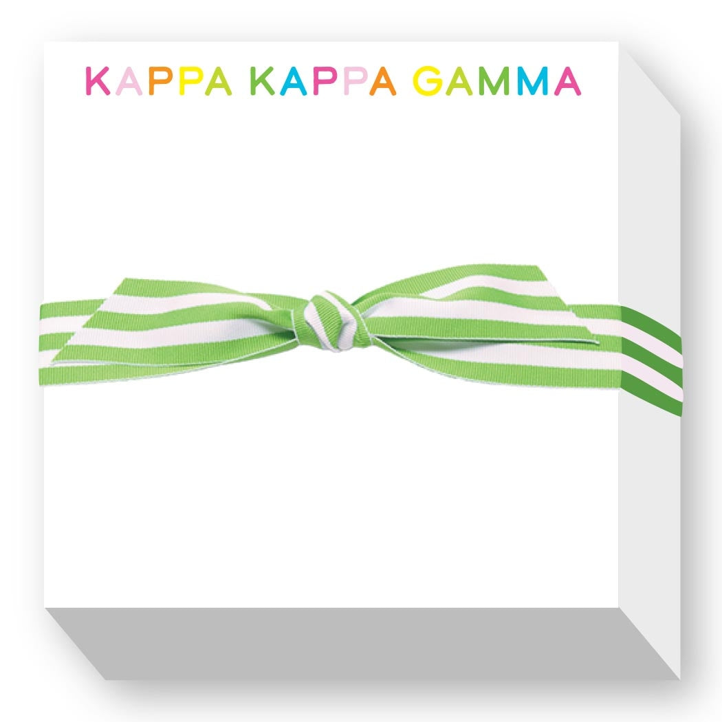 Rainbow Chubbie Notepad- Kappa Kappa Gamma