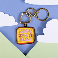 Travel Enamel Keychain- Gamma Phi Beta