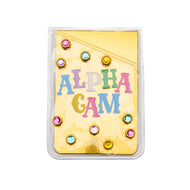 Bling Phone Wallet- Alpha Gamma Delta