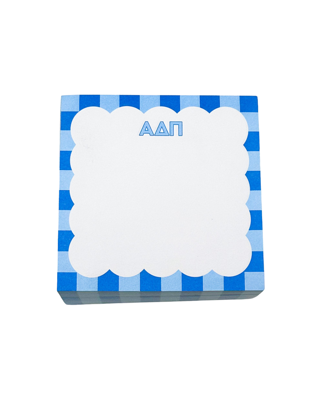 Scalloped Note Cube- Alpha Delta Pi