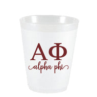 Frost Flex Cups- Alpha Phi Letters and Names