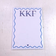 Scalloped Design Notepad- Kappa Kappa Gamma