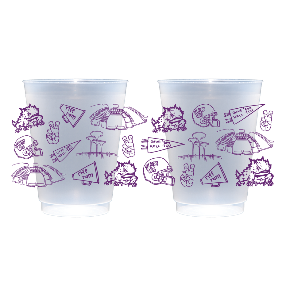 Shatterproof Cups- TCU