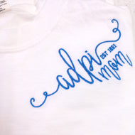 Script Monogram Tshirt- Alpha Delta Pi Mom